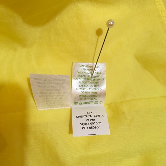 Lilly Pulitzer yellow long dress with floral design zipper in the back - Picture 5 of 11